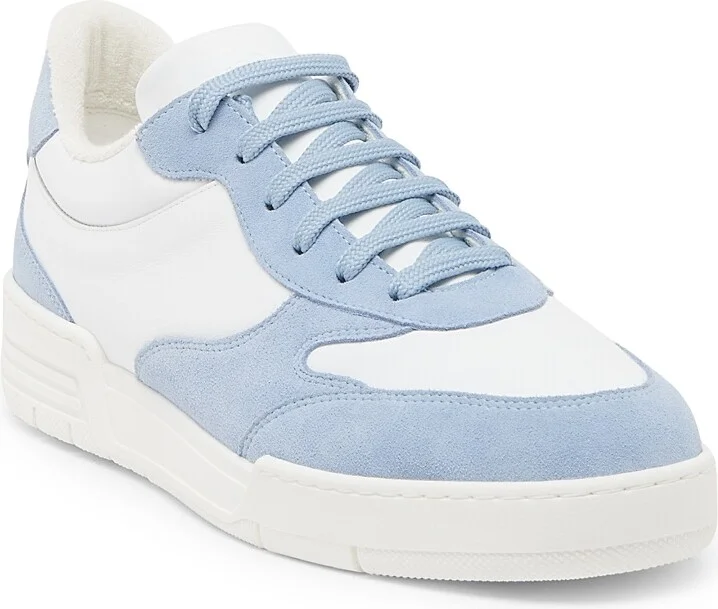 Men's Streetball Colorblock Leather Sneakers - Light Blue - Size 6 - Image 2
