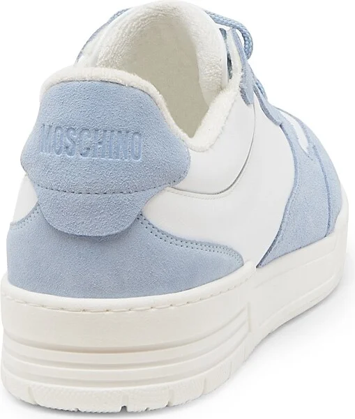 Men's Streetball Colorblock Leather Sneakers - Light Blue - Size 6 - Image 3
