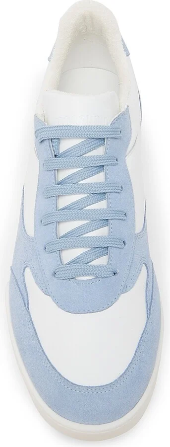 Men's Streetball Colorblock Leather Sneakers - Light Blue - Size 6 - Image 4