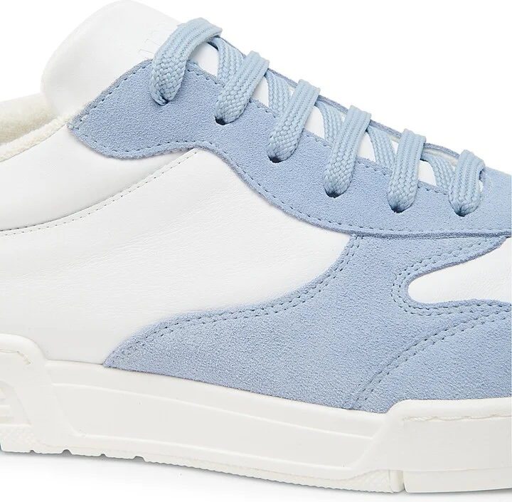 Men's Streetball Colorblock Leather Sneakers - Light Blue - Size 6 - Image 5