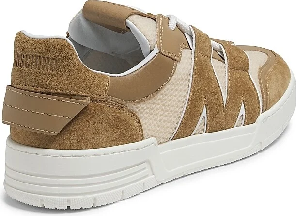 Men's Streetball Low-Top Sneakers - Beige - Size 7 - Image 3