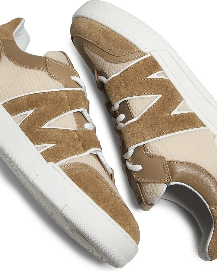 Men's Streetball Low-Top Sneakers - Beige - Size 7 - Image 5