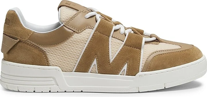 Men's Streetball Low-Top Sneakers - Beige - Size 7