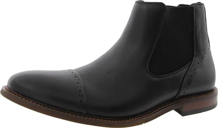 Mens Stretch Leather Chukka Boots