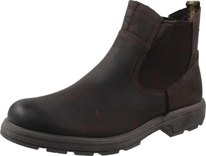 Mens Stretch Leather Winter & Snow Boots