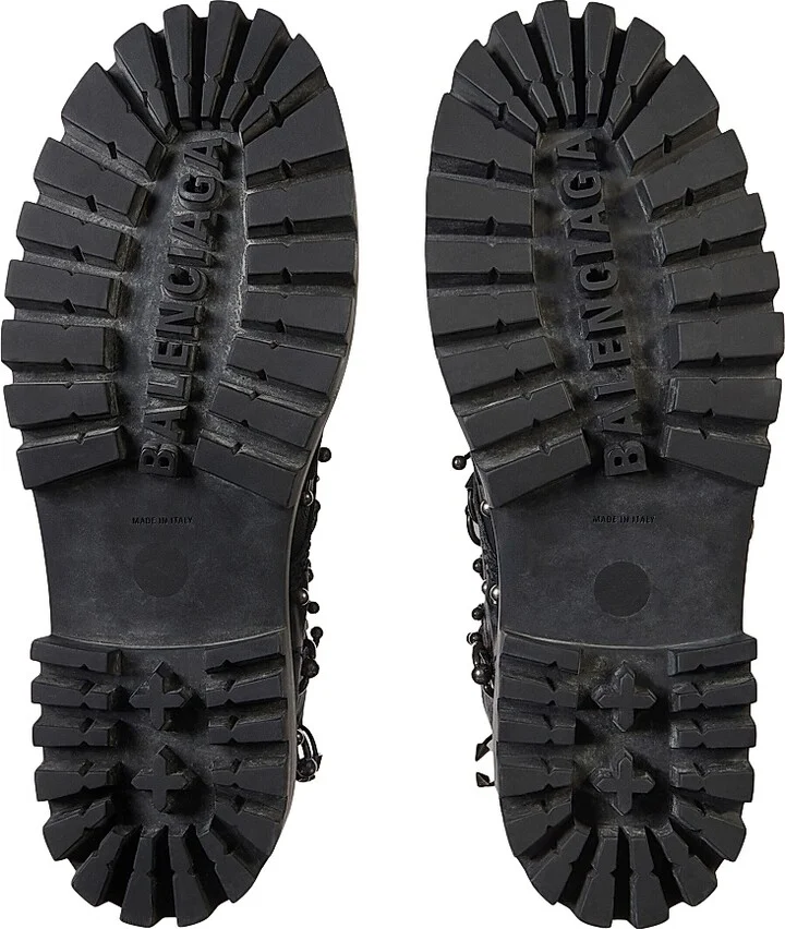 Men's Strike 20mm Boots With Piercings - Black - Size 11 - Image 7