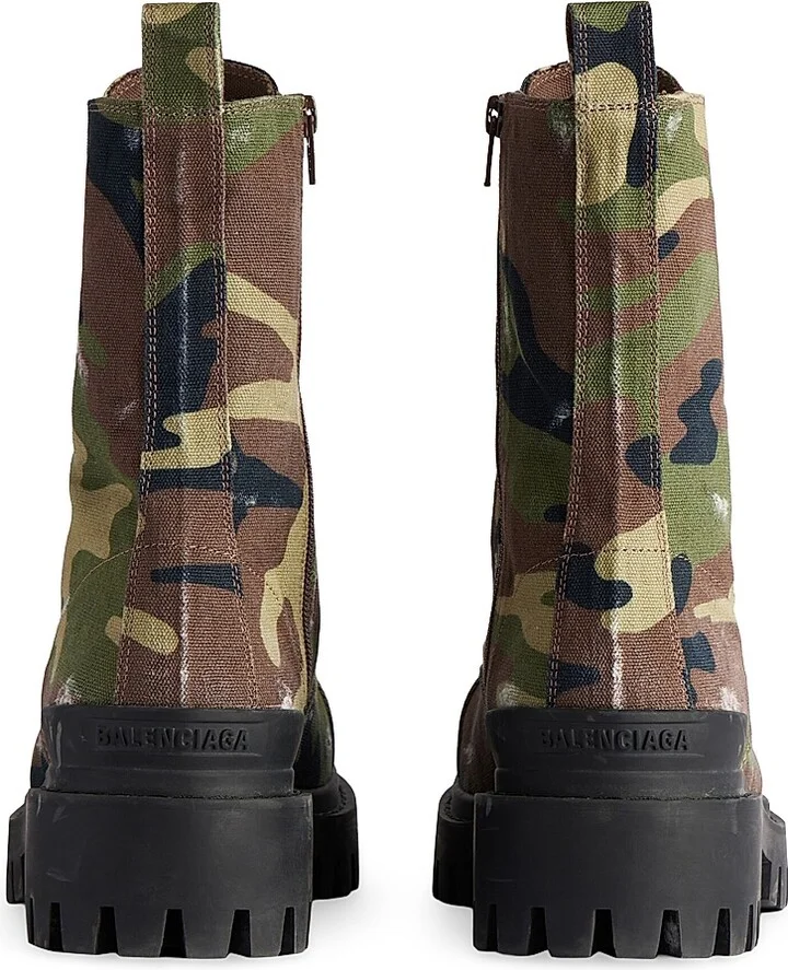 Men's Strike 20MM Camo Print Boots - Dark Green - Size 10 - Image 3