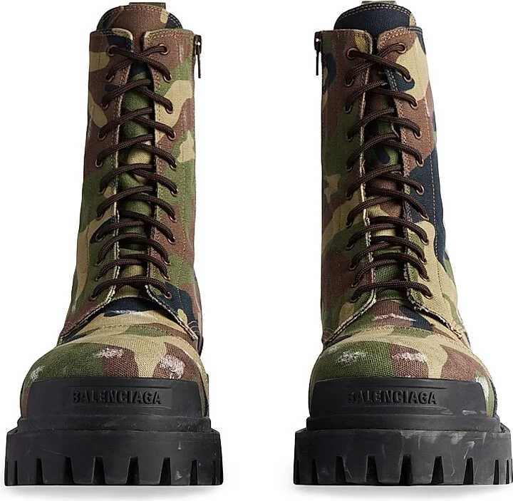Men's Strike 20MM Camo Print Boots - Dark Green - Size 10 - Image 4
