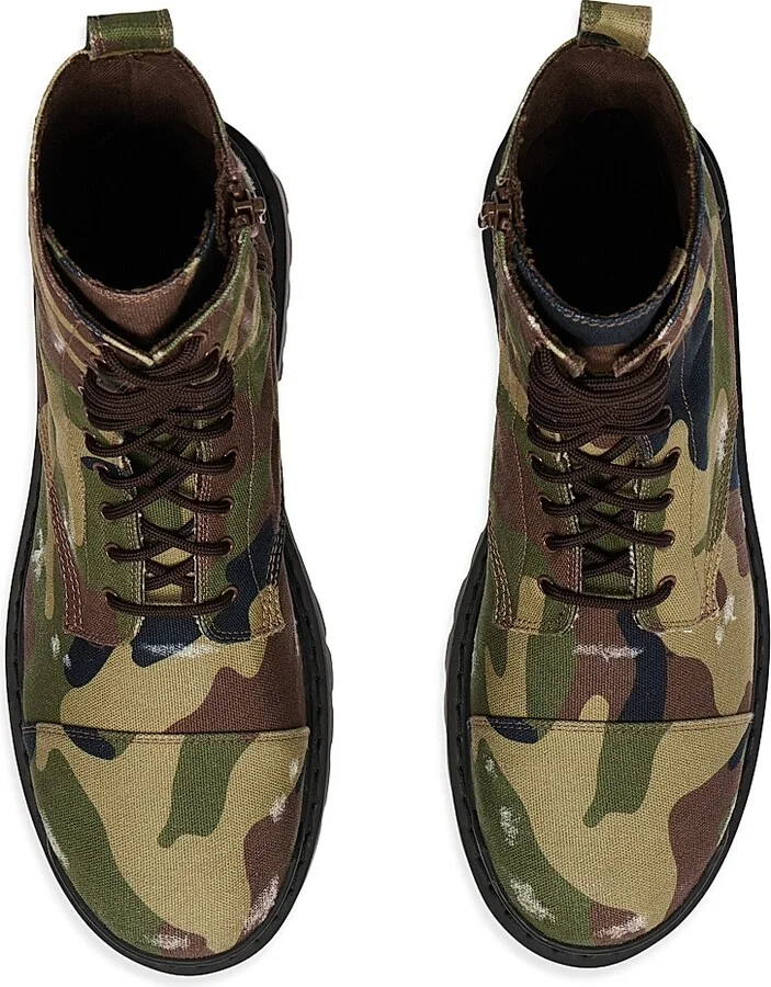 Men's Strike 20MM Camo Print Boots - Dark Green - Size 10 - Image 5
