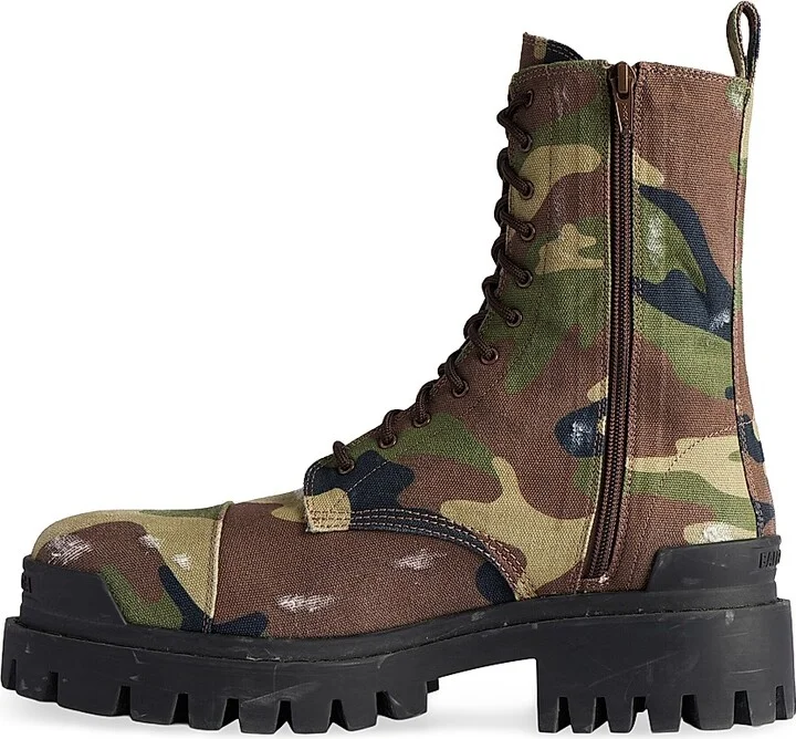 Men's Strike 20MM Camo Print Boots - Dark Green - Size 10 - Image 6