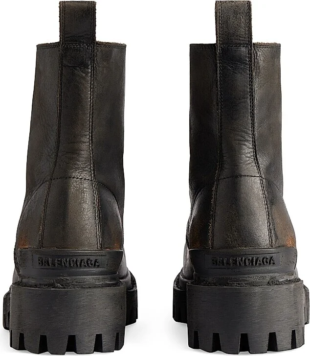 Men's Strike 20MM Used Effect Boots - Black Brown - Size 7 - Image 5