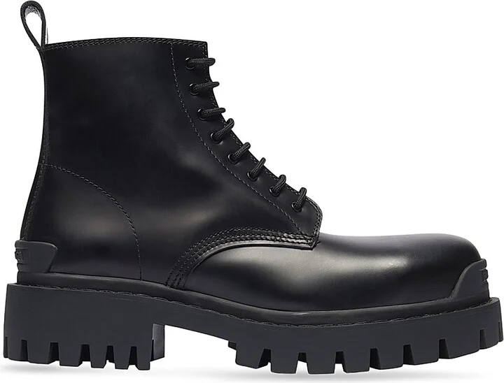 Men's Strike Lace-up Boot - Black - Size 6
