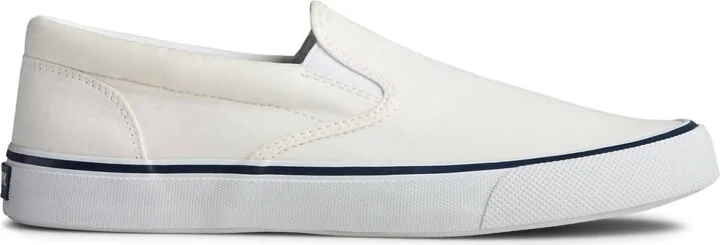Men's Striper Slip On Sneaker In White