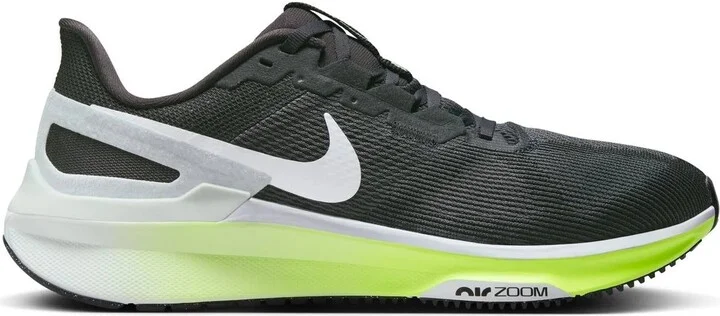 Men's Structure 25 Road Running Shoes In Anthracite & Volt