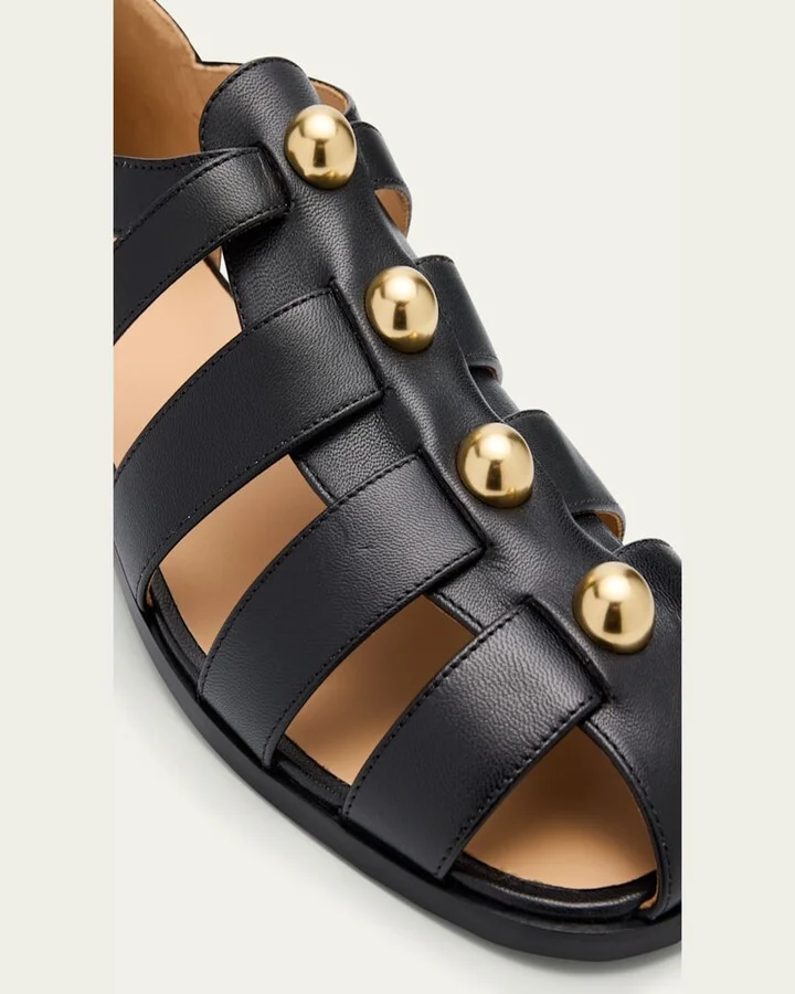 Men's Studshield Calfskin Fisherman Sandals - Image 4