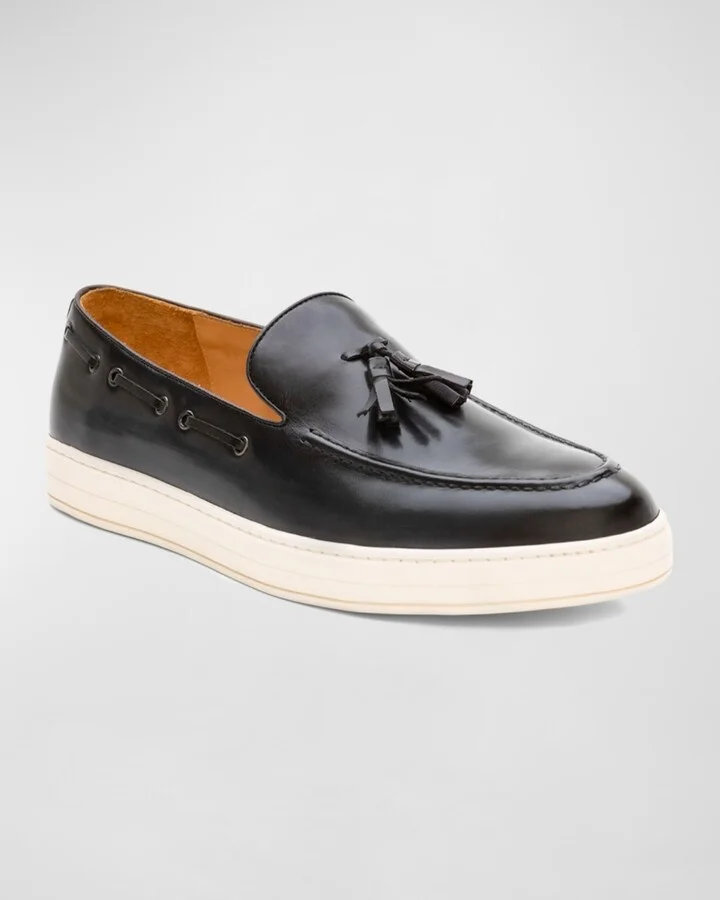 Men's Success Leather Tassel Loafers - Image 3