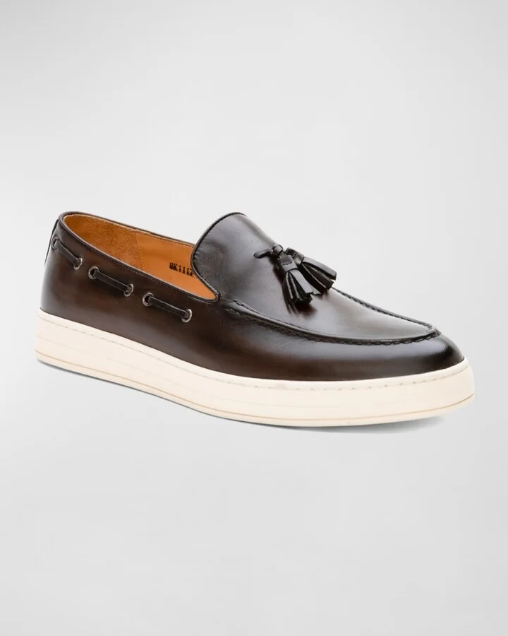 Men's Success Leather Tassel Loafers - Image 7