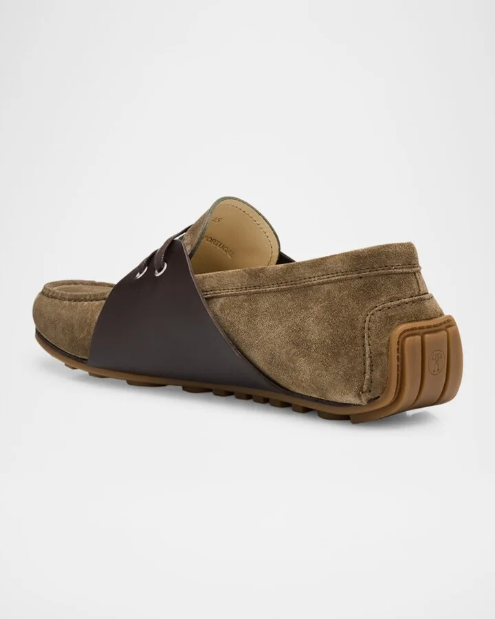 Men's Suede and Leather Moccasin Drivers - Image 5