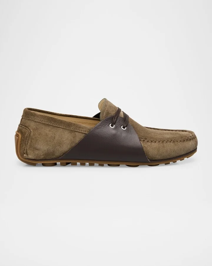 Men's Suede and Leather Moccasin Drivers