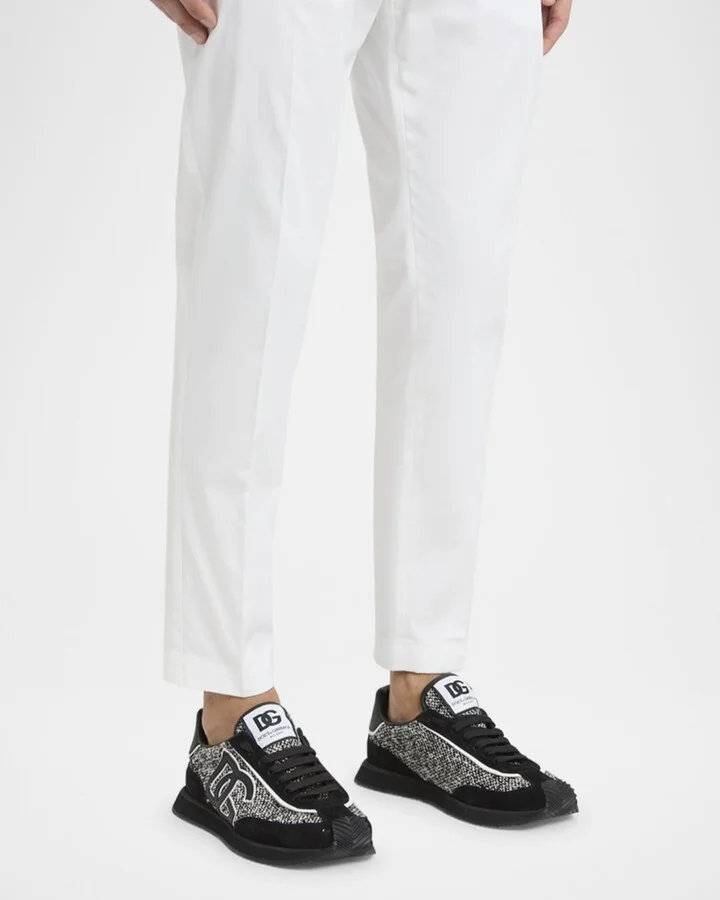 Men's Suede and Wool Runner Sneakers - Image 6