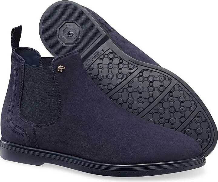 Men's Suede Beatle Boots - Blue - Size 9 - Image 3