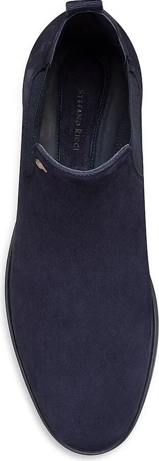 Men's Suede Beatle Boots - Blue - Size 9 - Image 4