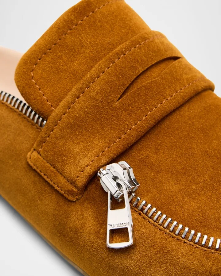 Men's Suede Biker Loafers - Image 4