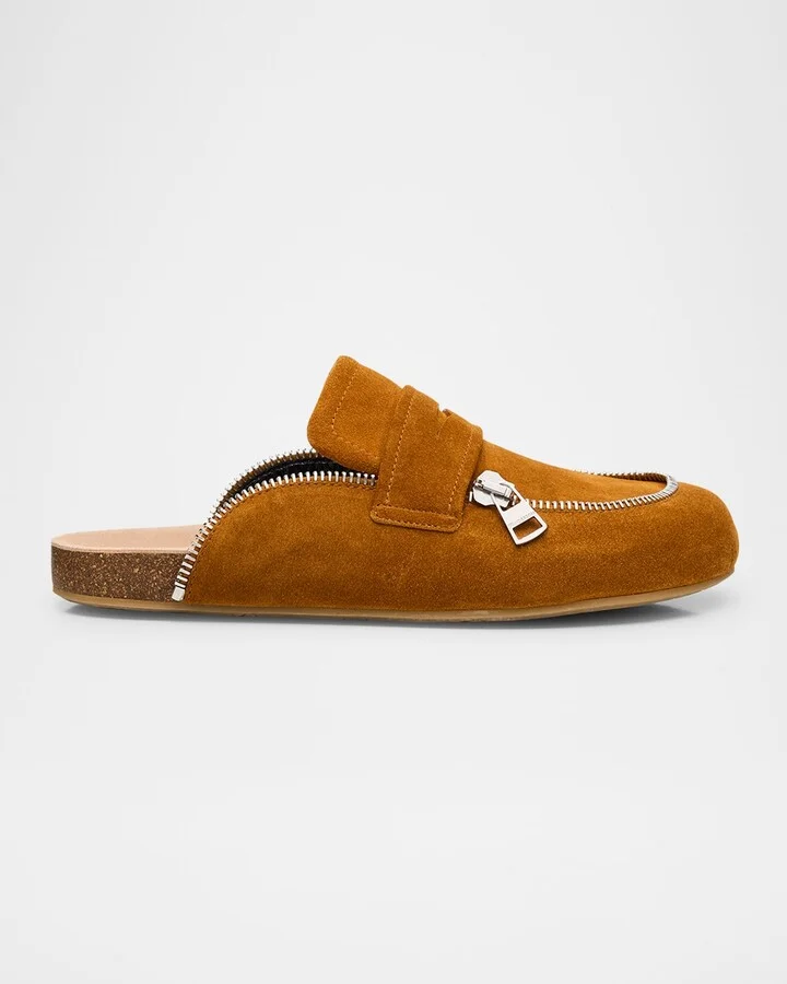 Men's Suede Biker Loafers