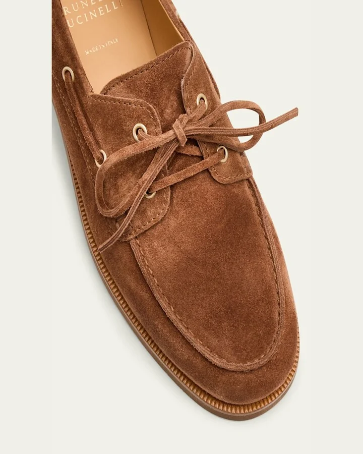 Men's Suede Boat Shoes - Image 2