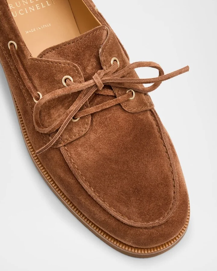Men's Suede Boat Shoes - Image 3