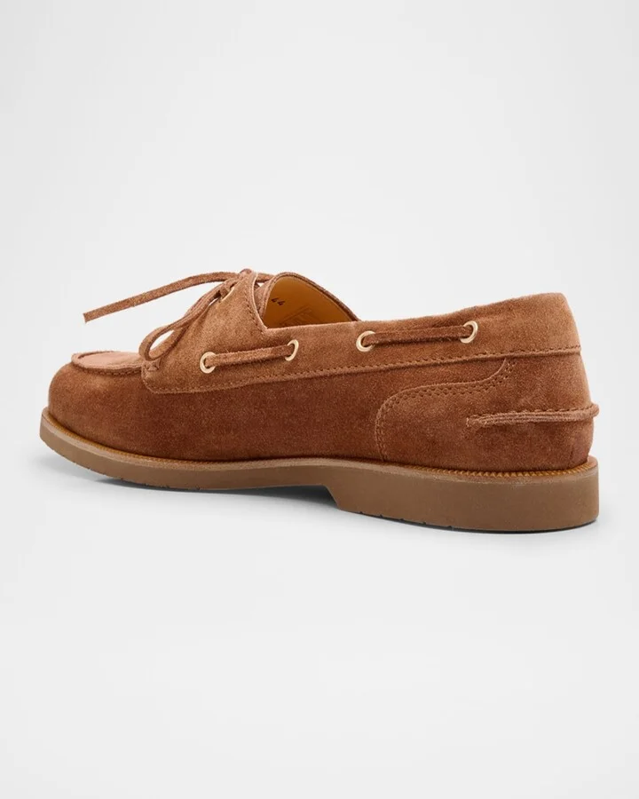Men's Suede Boat Shoes - Image 4