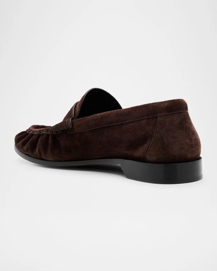 Men's Suede Cassandre Penny Loafers - Image 3