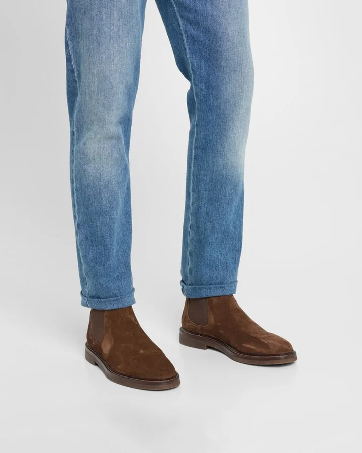 Men's Suede Chelsea Ankle Boots - Image 2