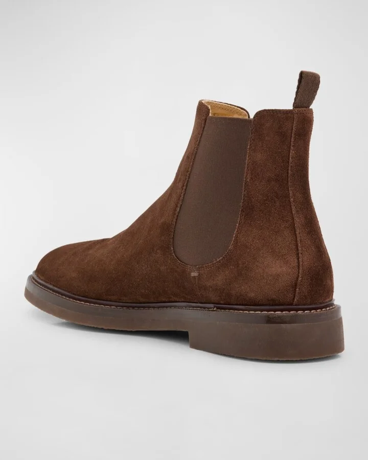 Men's Suede Chelsea Ankle Boots - Image 4