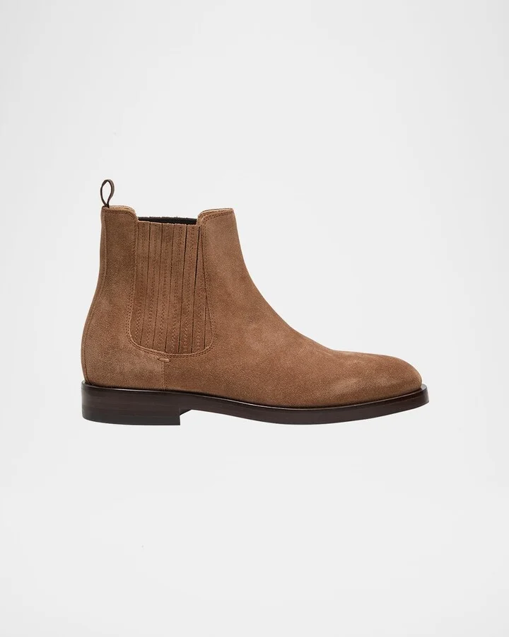 Men's Suede Chelsea Ankle Boots