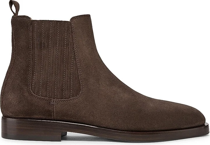 Men's Suede Chelsea Boots - Brown - Size 8.5