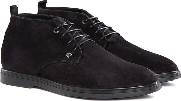 Men's Suede Chukka Boots - Dark Blue - Size 7 - Image 6