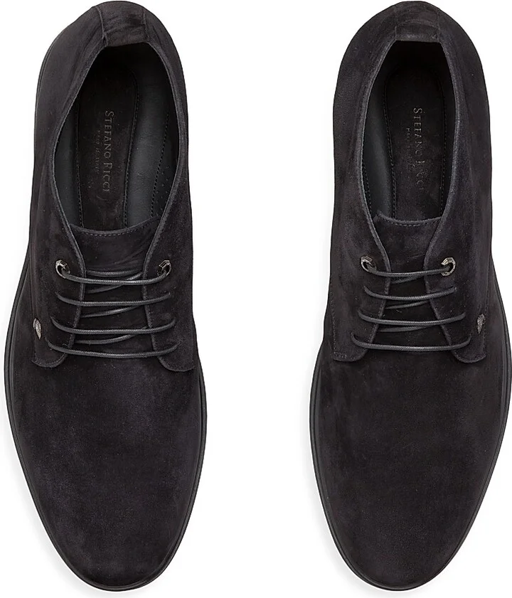 Men's Suede Chukka Boots - Dark Blue - Size 7 - Image 8