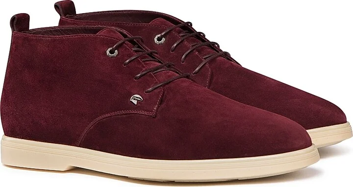 Men's Suede Chukka Boots - Dark Blue - Size 7 - Image 10