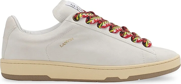 Men's Suede Curb Lite Sneakers - White - Size 7