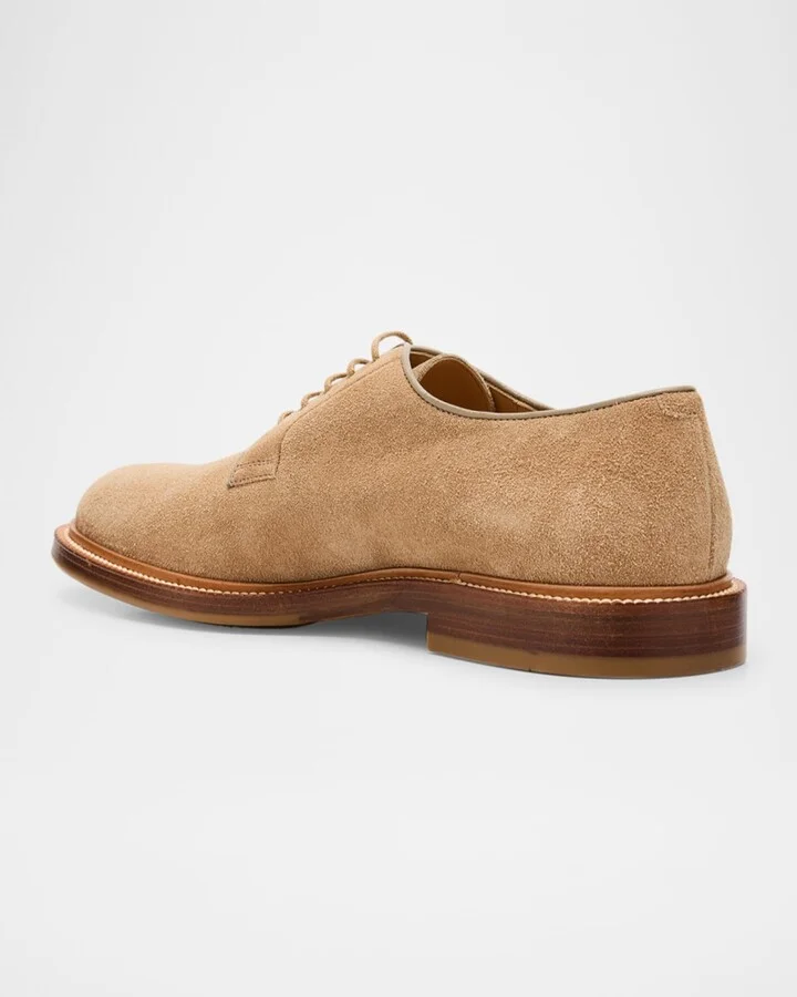 Men's Suede Derby Shoes - Image 2