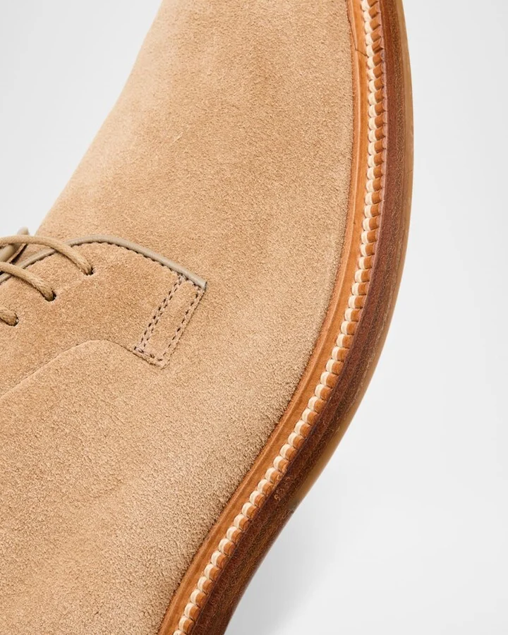 Men's Suede Derby Shoes - Image 4