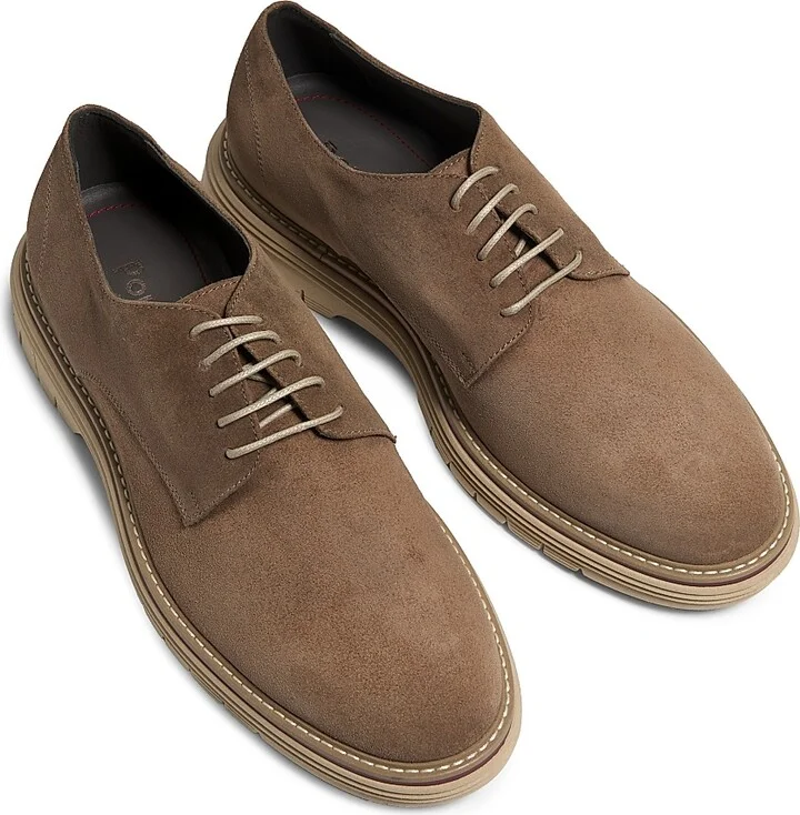 Men's Suede Derbys - Beige - Size 6 - Image 4