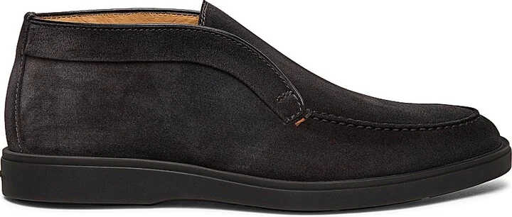 Men's Suede Desert Boots - Grey - Size 8