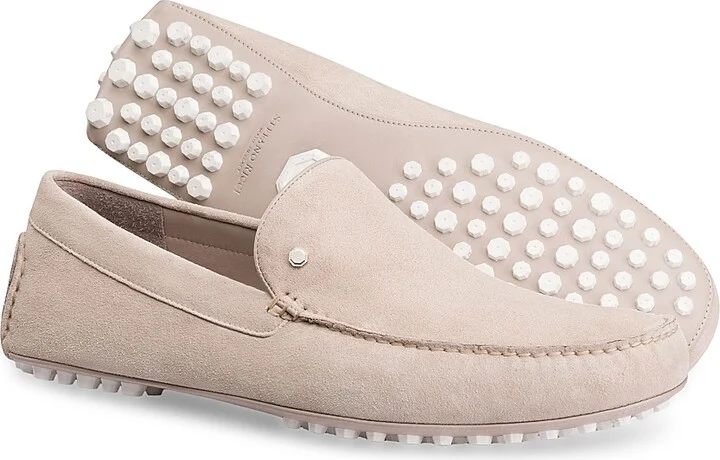 Men's Suede Driving Shoes - Navy - Size 10 - Image 6