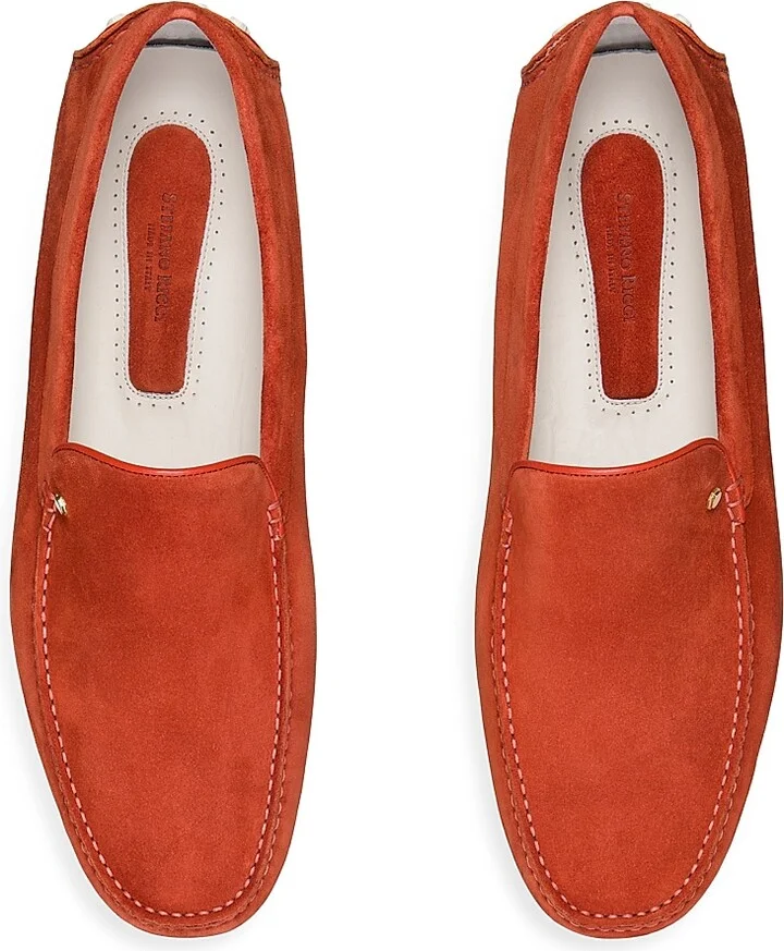 Men's Suede Driving Shoes - Navy - Size 10 - Image 11