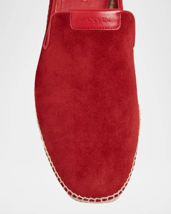 Men's Suede Espadrille Slides - Image 2