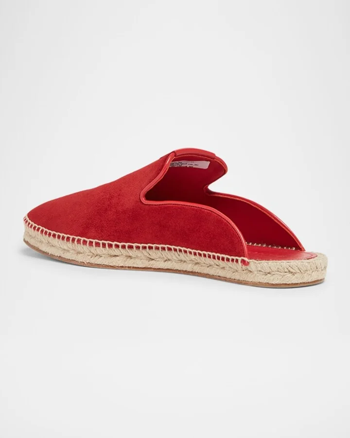 Men's Suede Espadrille Slides - Image 6