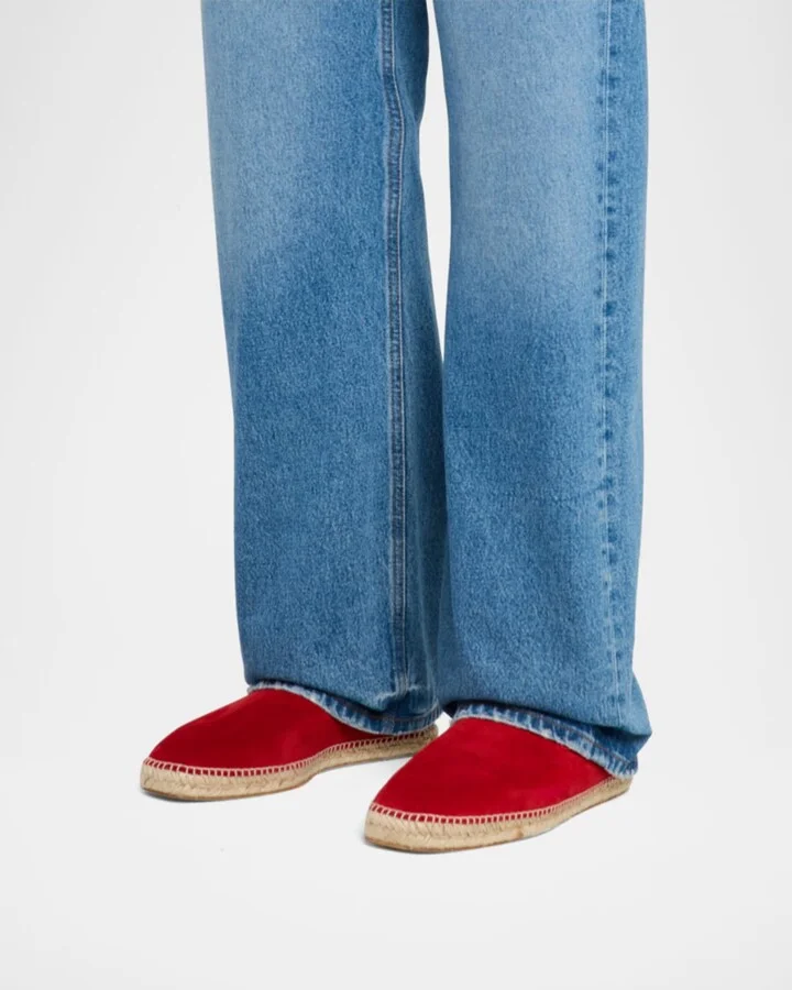 Men's Suede Espadrille Slides - Image 11