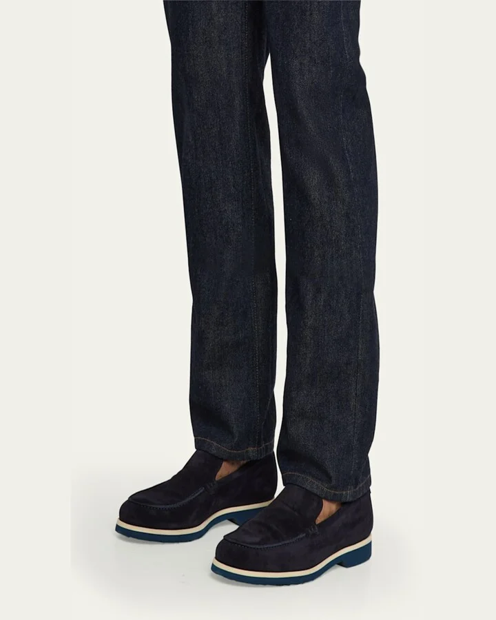 Men's Suede EVA-Sole Venetian Loafers - Image 2